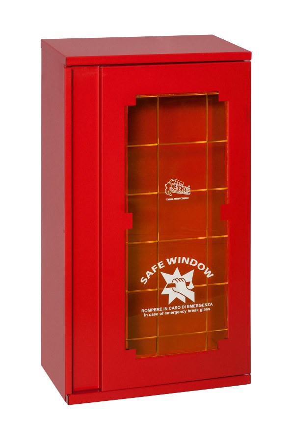 Cassetta porta estintore in acciaio 6 kg / 2 kg CO2 – Codice 0921DK