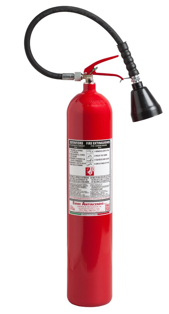 Estintore portatile 5 kg biossido di carbonio – Codice 23058-72