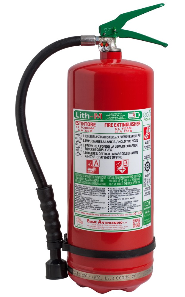 Estintore portatile 6 L schiuma – Codice 22066-45