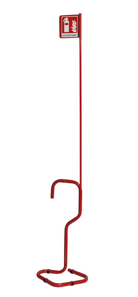 Piantana rossa porta estintore completa – Codice 0456